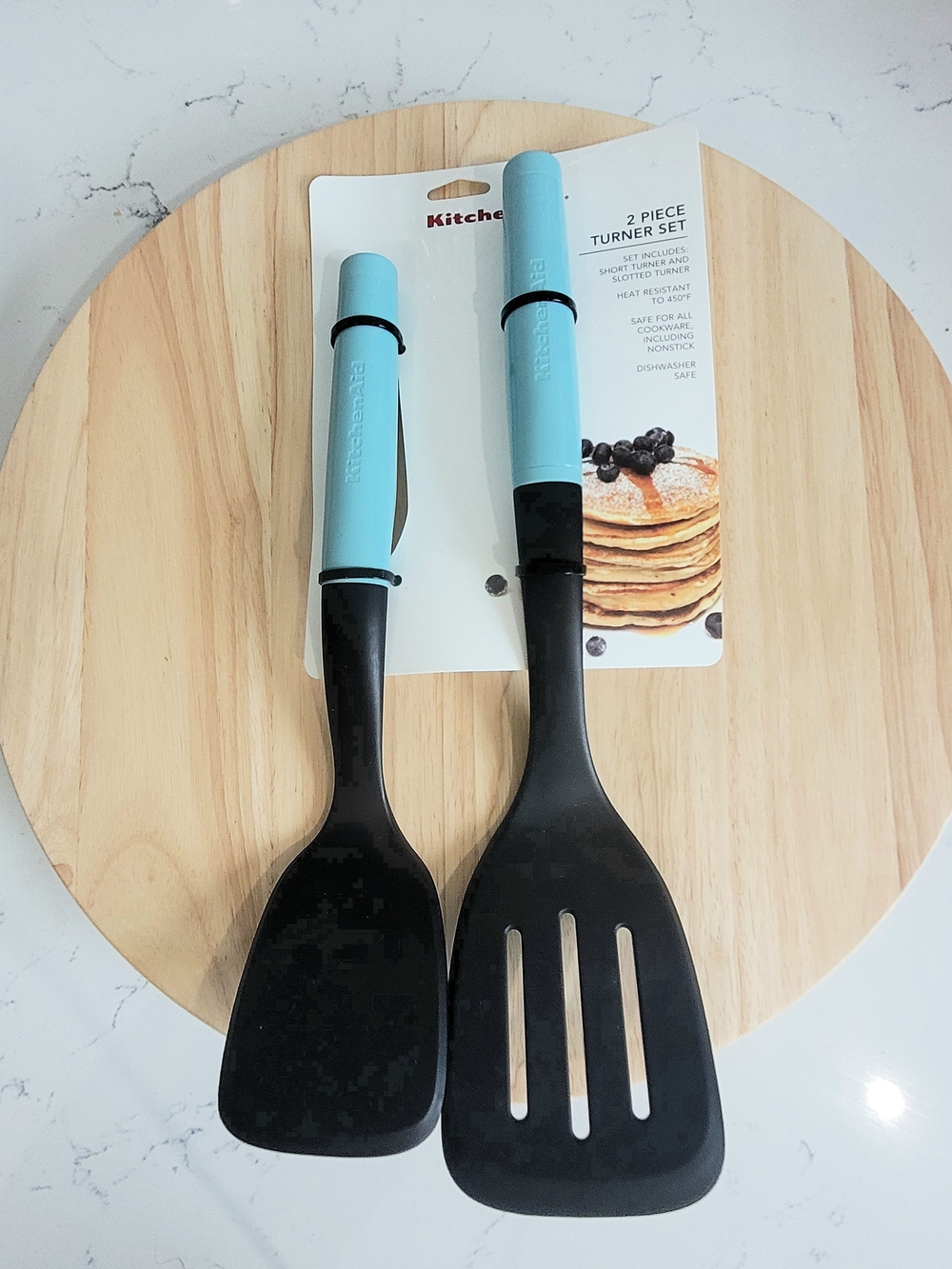 KitchenAid 2-Piece Turner Set In Aqua Sky Blue